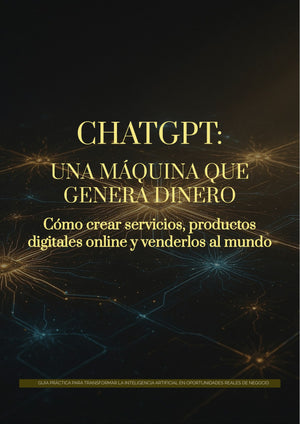 CHATGPT: Una Máquina que Genera Dinero — Cómo crear servicios y productos digitales y venderlos al mundo