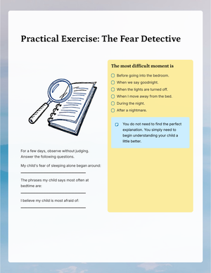 Inside page: the fear detective exercise